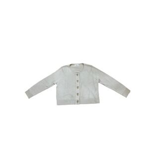 Calvin Klein Metallic‎ Knit Button Front Cardigan Women's Small Gold Sparkle